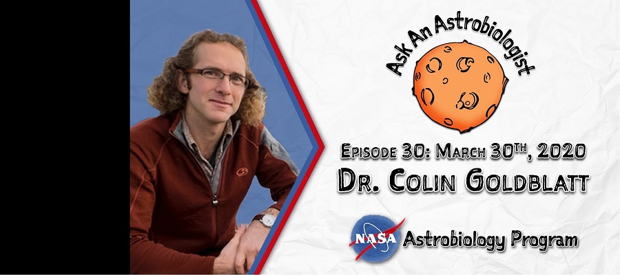 Dr. Colin Goldblatt Featured on Ask and Astrobiologist